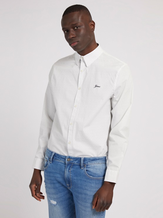 Bela Srajca Guess Regular Fit