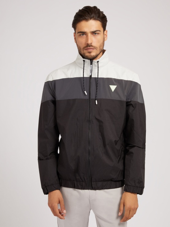 Guess Siv Pulover S Polno Zadrgo