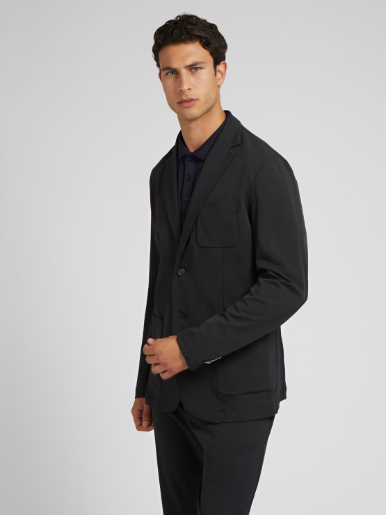 Guess črn Blazer S Sprednjimi žepi
