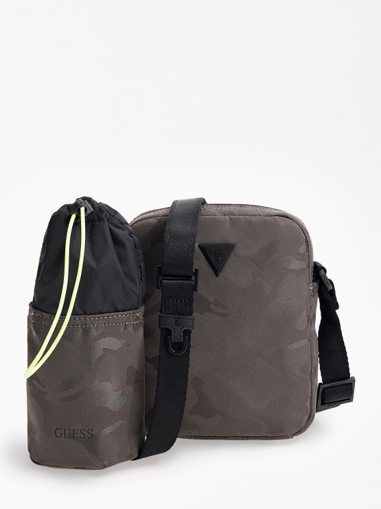 Certosa Tech Mini Torbica Za čez Ramo Guess Siva