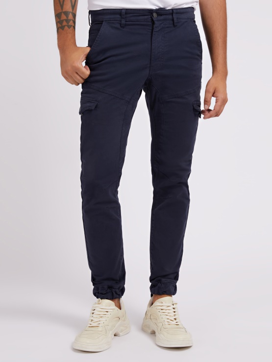 Cargo žepi Hlač Modre Guess