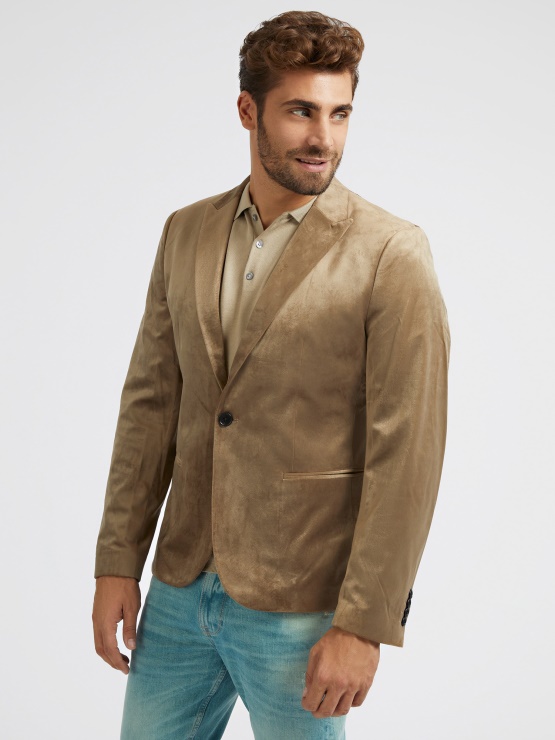 Navaden žametni Blazer Guess Gold
