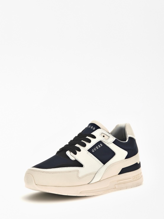 Guess Enna Tekaški čevelj Z Usnjenimi Vložki Bel