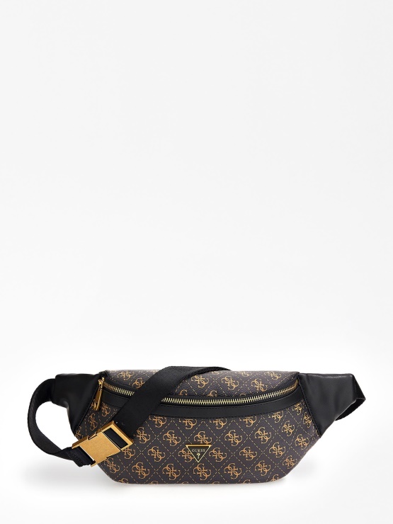 Rjava Pasna Torbica Guess Vezzola 4g Z Logotipom