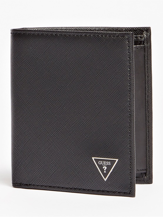 črna Mini Denarnica Guess Certosa Saffiano