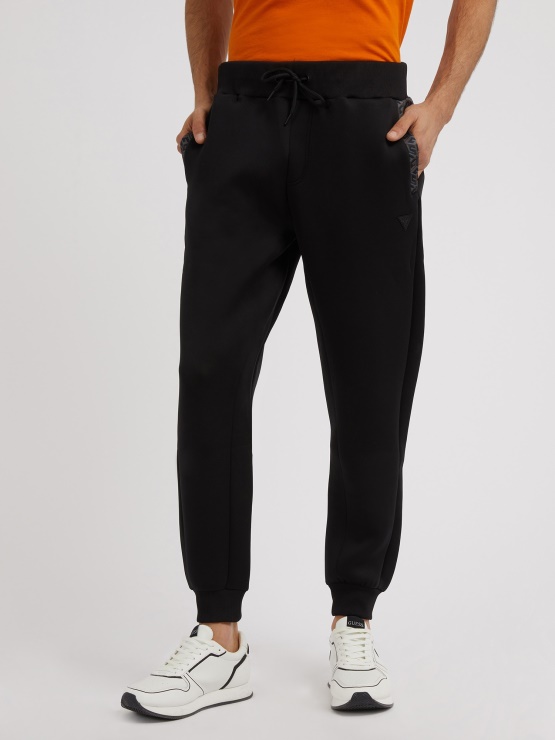 Hlače Guess Black Tech Scuba Jogger