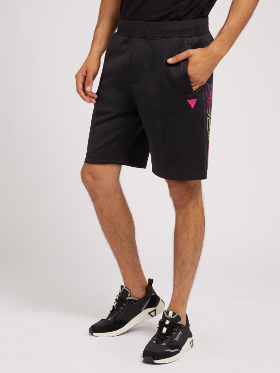 Zadnji Logotip Kratek črn Guess