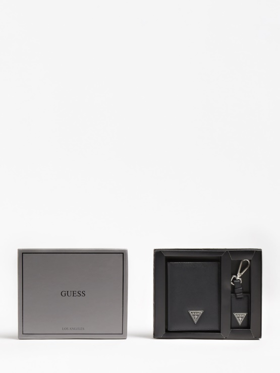 Black Certosa Saffiano Box Set Guess