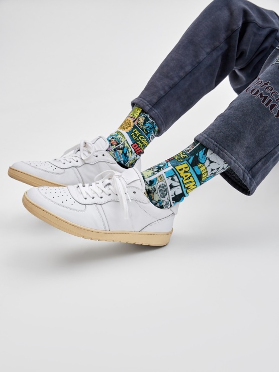 Bele Multi Batman Nogavice S Stripi Guess