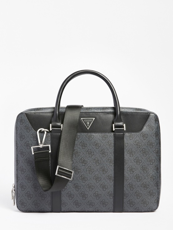 črna Torbica Z Logotipom Vezzola Smart 4g Guess