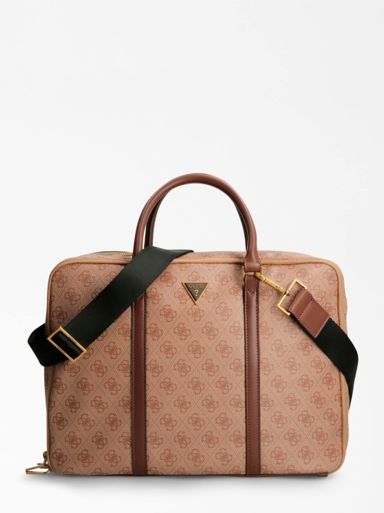 Guess Vezzola 4g Logotip Torba Bež