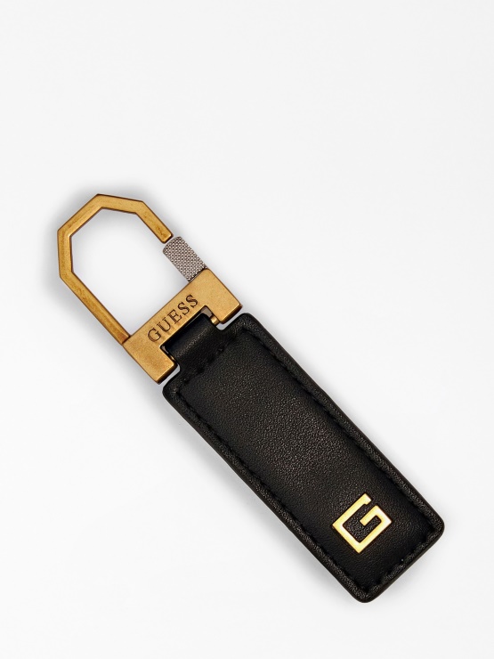 G Logotip Guess črn Obesek Za Ključe