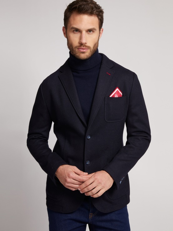 Guess Modri Blazer Z žepi