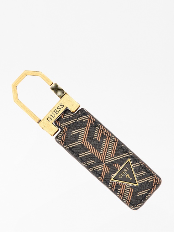 črn Obesek Za Ključe Guess Ederlo G Cube Z Logotipom