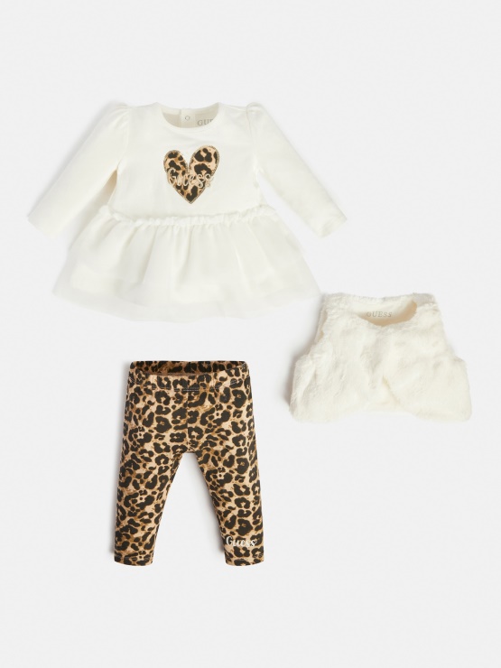 Bele Gamaše S Kratkimi Rokavi Brez Rokavov Iz Umetnega Krzna