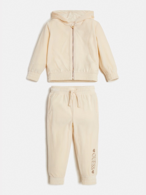 Svetlo Roza Pulover S Kapuco In Komplet Hlač Guess