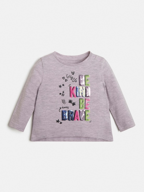 Majica Z Bleščicami Roza Guess