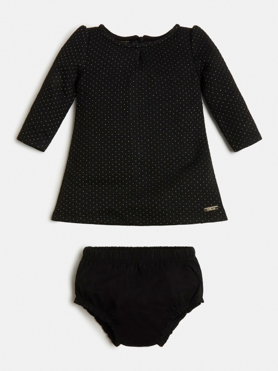 Guess Komplet Obleke In Spodnjic Iz črnega žakarda Z Lureksom