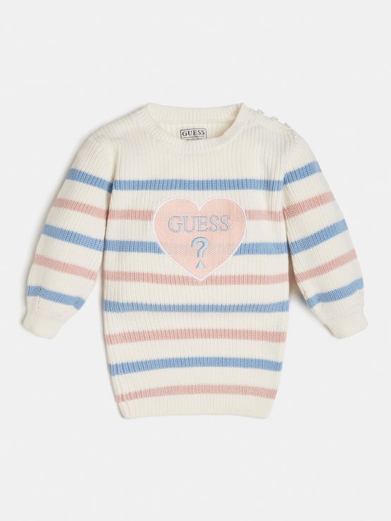 Guess Bela Veččrtasta Obleka