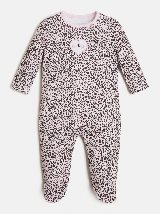 Animalier Romper Multi Pink Guess