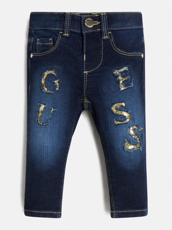 Guess Hlače Iz Jeansa Skinny Fit Modre Nove Mode