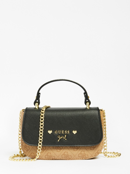 črna Micole 4g ​​​​logo Torbica Guess