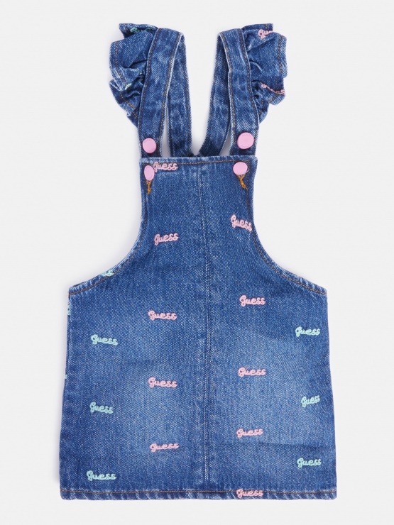 Guess Modra Denim Obleka