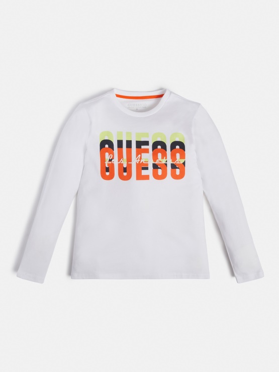 Bela Majica S Sprednjim Logotipom Guess