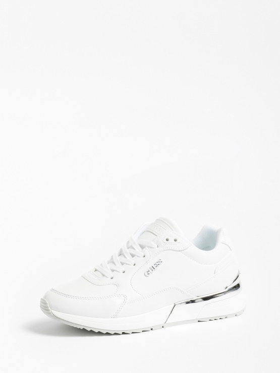 Guess Beli Tekaški Copati Moxea