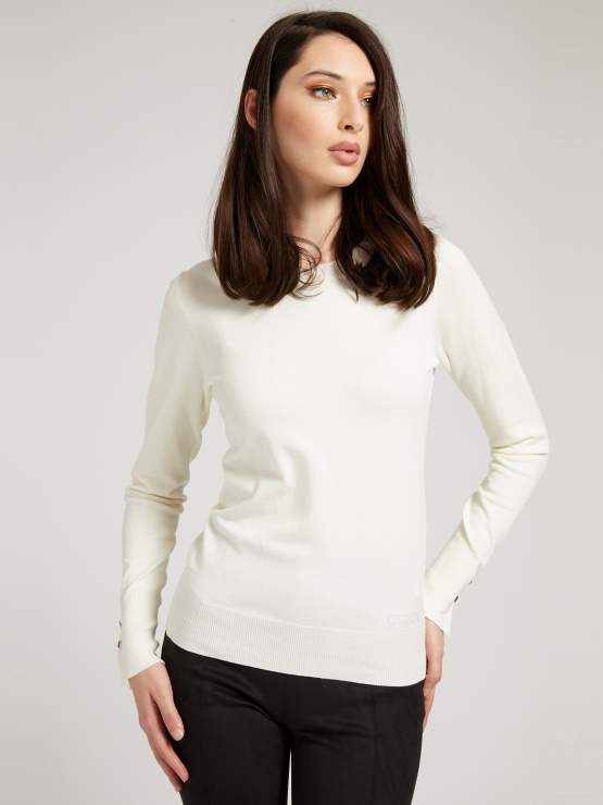 Pulover Iz Mešanice Viskoze Guess Bel