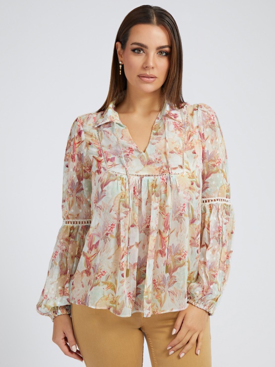 šifon Bluza Floral Fantasy Guess