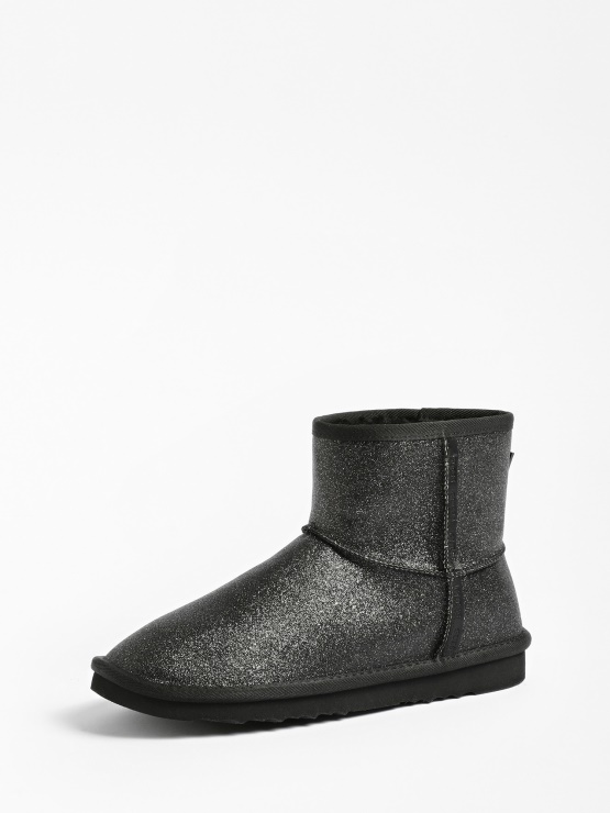 Bleščeči Luna Nizki škornji Guess Black