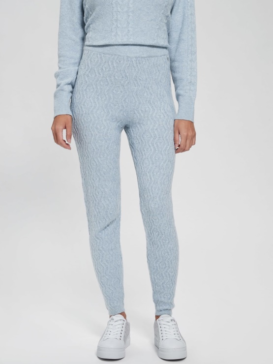 Modri Kabli Pulover Pajkice Guess