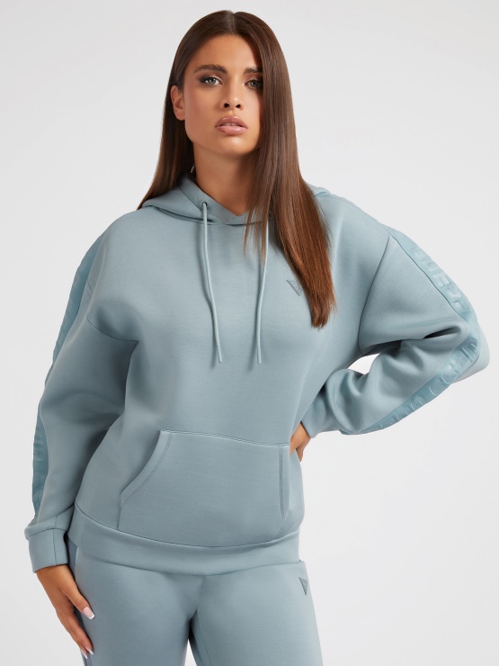 Zelen Pulover S Kapuco Guess