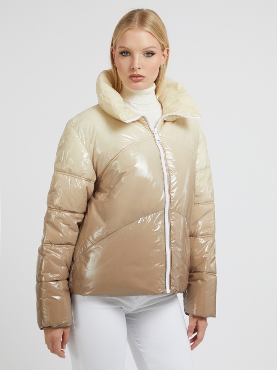 Barvni Gradient Puffer Guess Bež