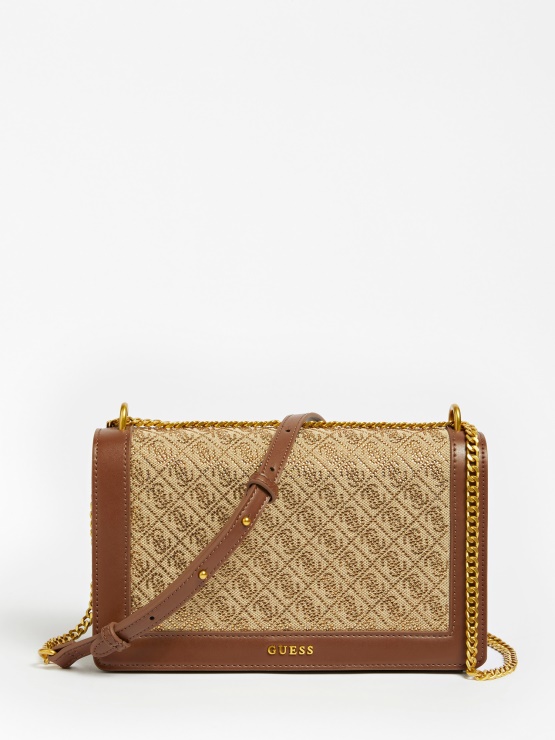 Brilla 4g Logo Torba Za čez Ramo Bež Guess