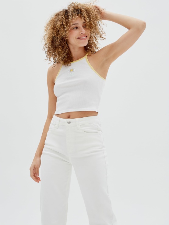 Bela Guess Sprednja Brezrokavnica V Obliki Marjetice