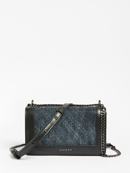 Brilla 4g Logo Torbica Za čez Ramo Guess Black