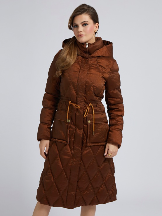 Prešite Dolge Napihovalke Oranžna Guess