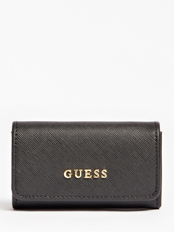 Saffiano Obesek Za Ključe Black Guess