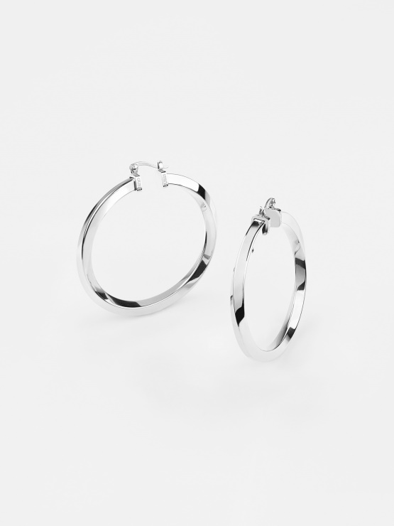 "obročki Ne Lažejo" Uhani Guess Srebrni