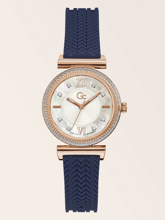 Analogna Ura Iz Silikona Rose Gold Guess Gc
