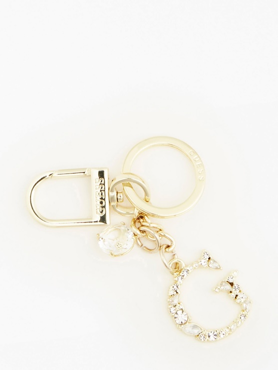 Guess Obesek Za Ključe Z Zlatimi Dragulji