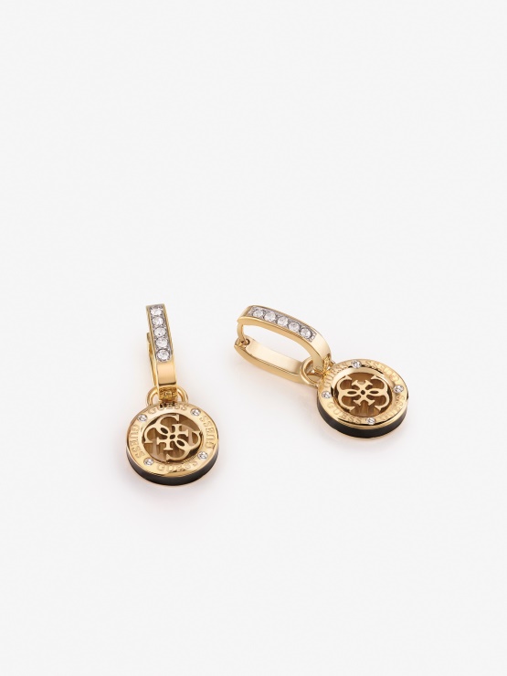 Guess črni Multi 4g-loop Uhani Nov Trend