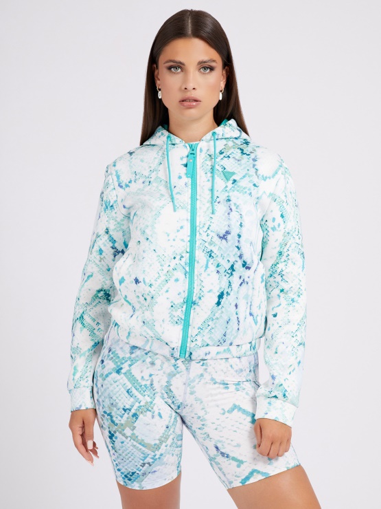 živalska Jakna Guess Z Večbarvnim Vzorcem