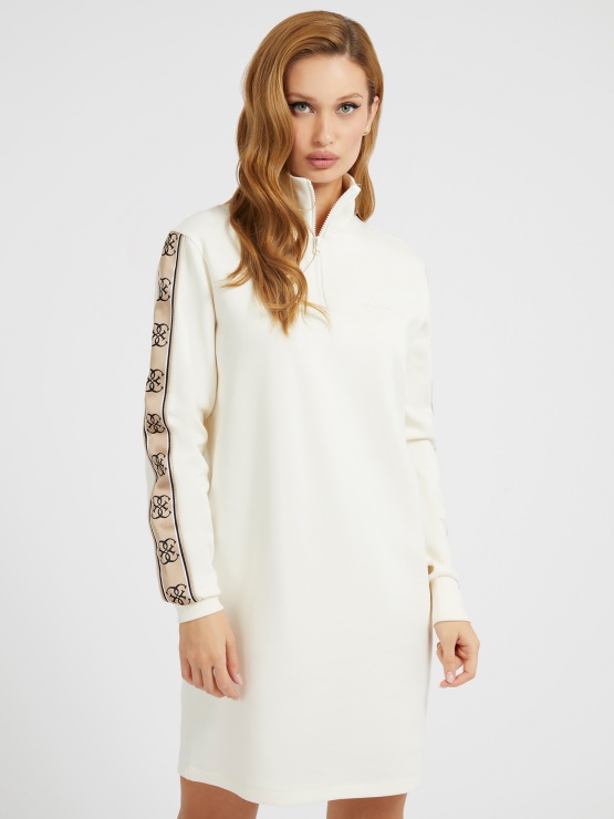 Bela Obleka Z Logotipom Guess Stran