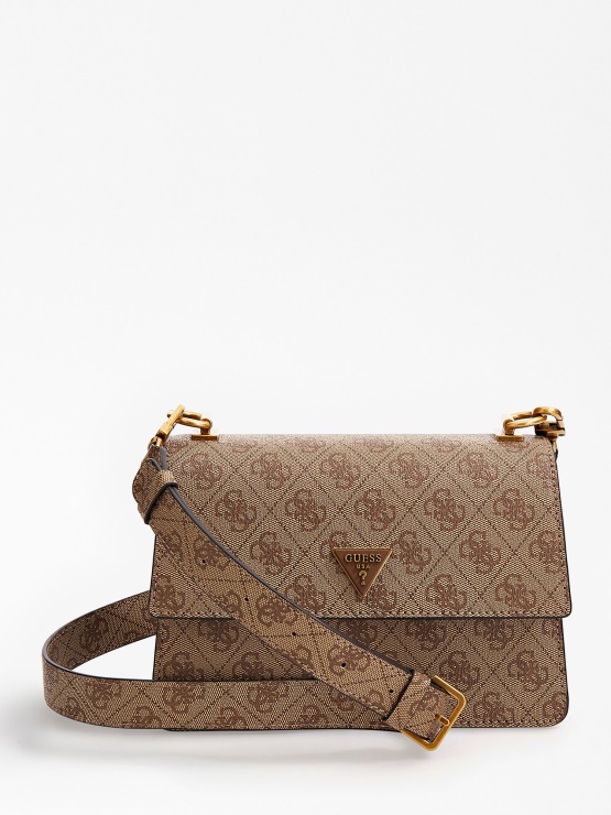 Bež Mini Torbica Za čez Ramo Z Logotipom Alexie 4g