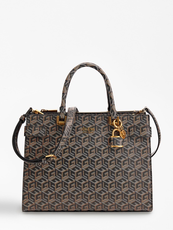 črna Atene G Cube Logo Torbica Guess