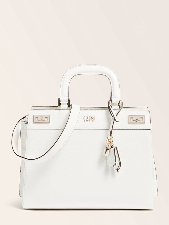 Bela Maxi Torbica S Krokodilskim Potiskom Guess