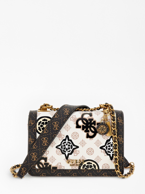 Abey 4g Peony Logo Mini Crossbody Krema Guess